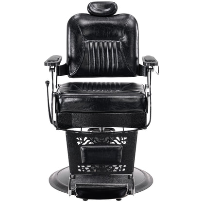 BarberPub Reclining Barber Chair, All Purpose Hydraulic Hair Stylist Salon Chair 2925