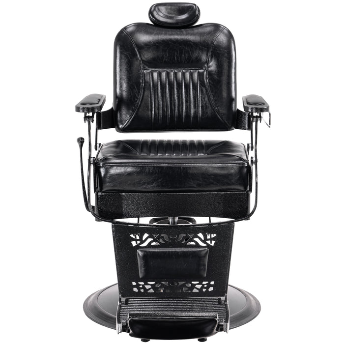 BarberPub Heavy Duty Metal Vintage Barber Chair All Purpose Hydraulic Recline Salon Beauty Spa Chair Styling Equipment 2925