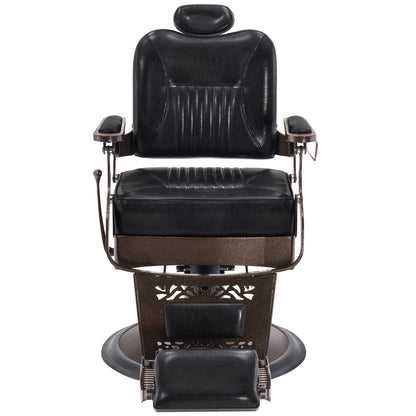 BarberPub Reclining Barber Chair, All Purpose Hydraulic Hair Stylist Salon Chair 2925