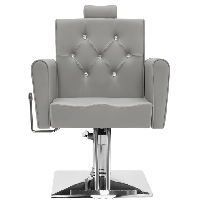 BarberPub Classic Recliner Barber Chair Antique Hair Spa Salon Styling Beauty Equipment 3123