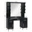 BarberPub Vanity Set with Mirror Make up Table Spa Beauty Styling Barber Station Equipment 3143