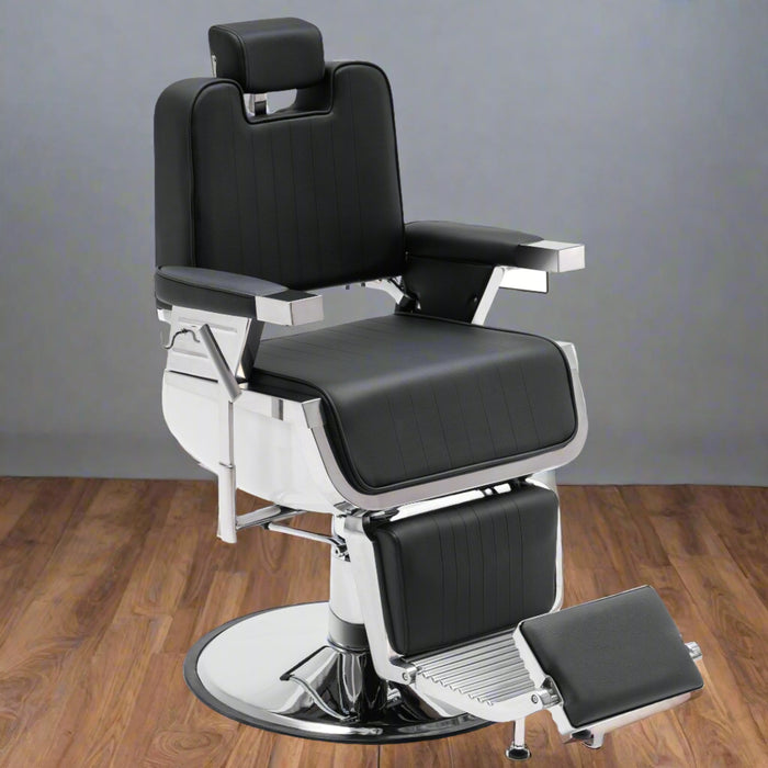 BarberPub Heavy Duty Vintage Barber Chair Hydraulic Recline Shampoo Beauty Spa Salon Equipment 3819