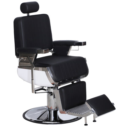 BarberPub Modern Reclining Barber Chair,Heavy-Duty All Purpose Barbershop Equipment 3823