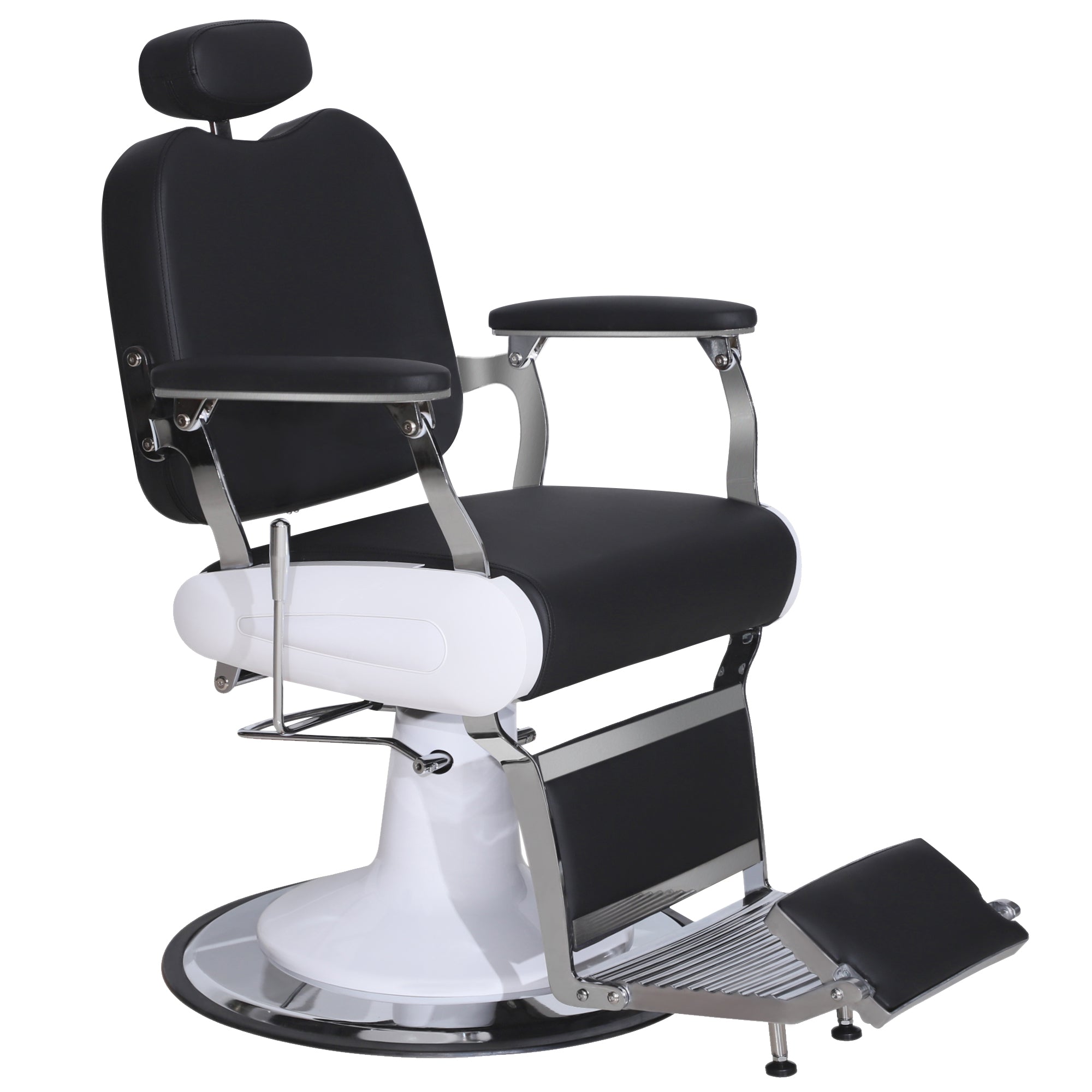 BarberPub Heavy Duty Metal Vintage Barber Chair, Recline Salon Beauty Spa Chair 3835