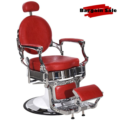 BarberPub Heavy Duty Barber Chair, All Purpose Reclining Hair Styling Salon Chair 3860