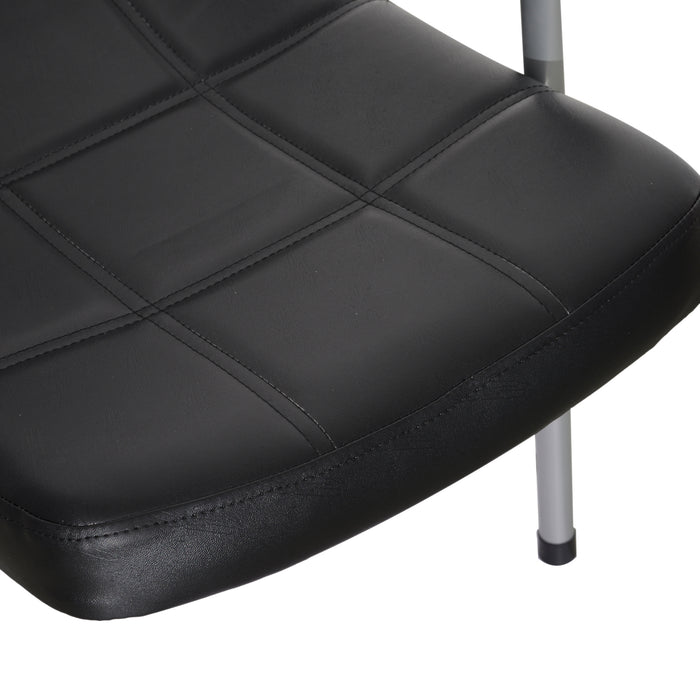 BarberPub Shampoo Chair Comfort Curve Hair Barber Beauty Salon Steel Frame Equipment 6154-7011 Black