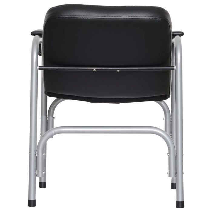 BarberPub Shampoo Chair Comfort Curve Hair Barber Beauty Salon Steel Frame Equipment 6154-7011 Black