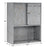 BarberPub Wall Mounted Styling Station Storage Cabinet with Sliding door Salon Beauty Spa Equipment 7136