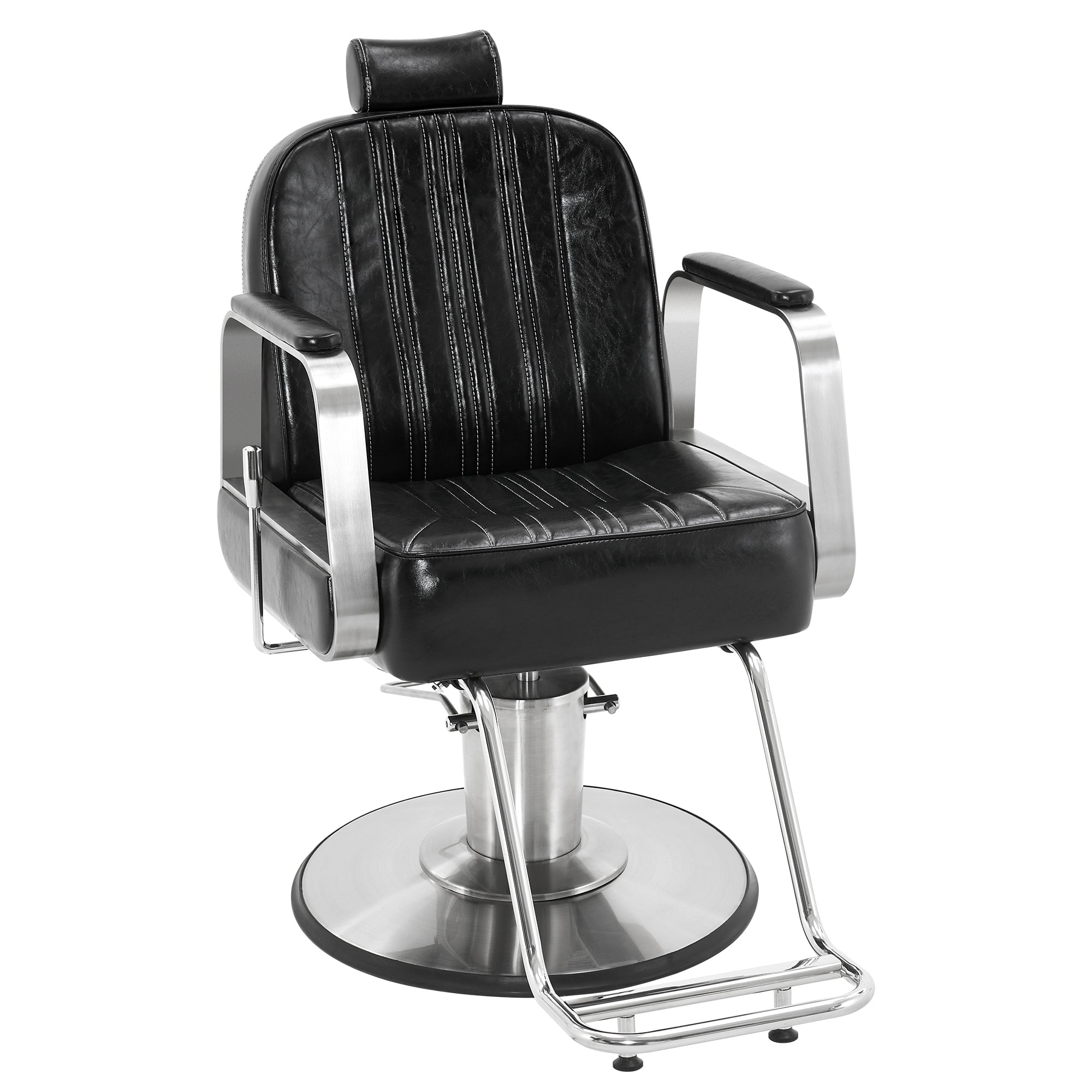 BarberPub Barber Chair for Hair Stylist, All Purpose Reclining Salon Styling Chair 8548