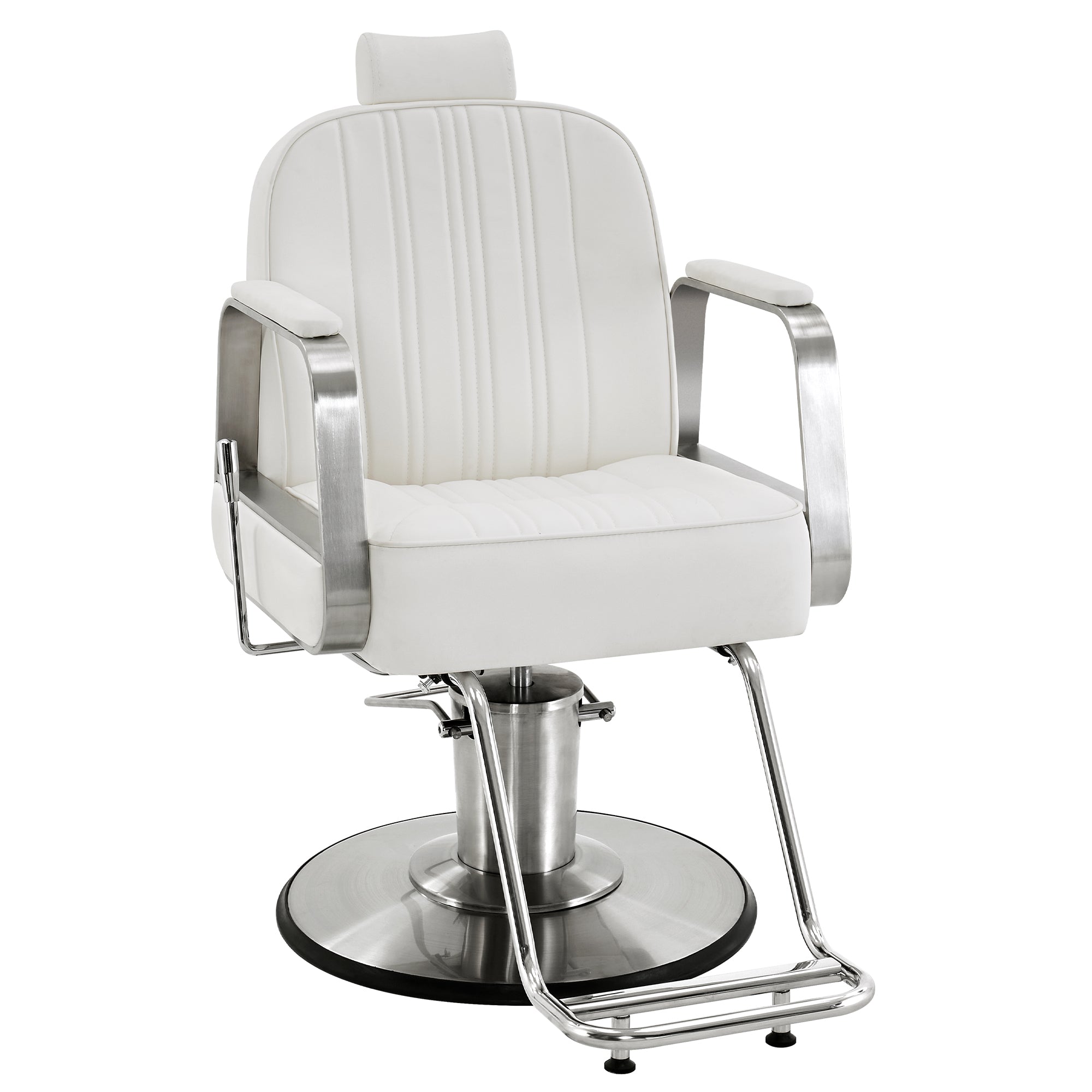 BarberPub Barber Chair for Hair Stylist, All Purpose Reclining Salon Styling Chair 8548