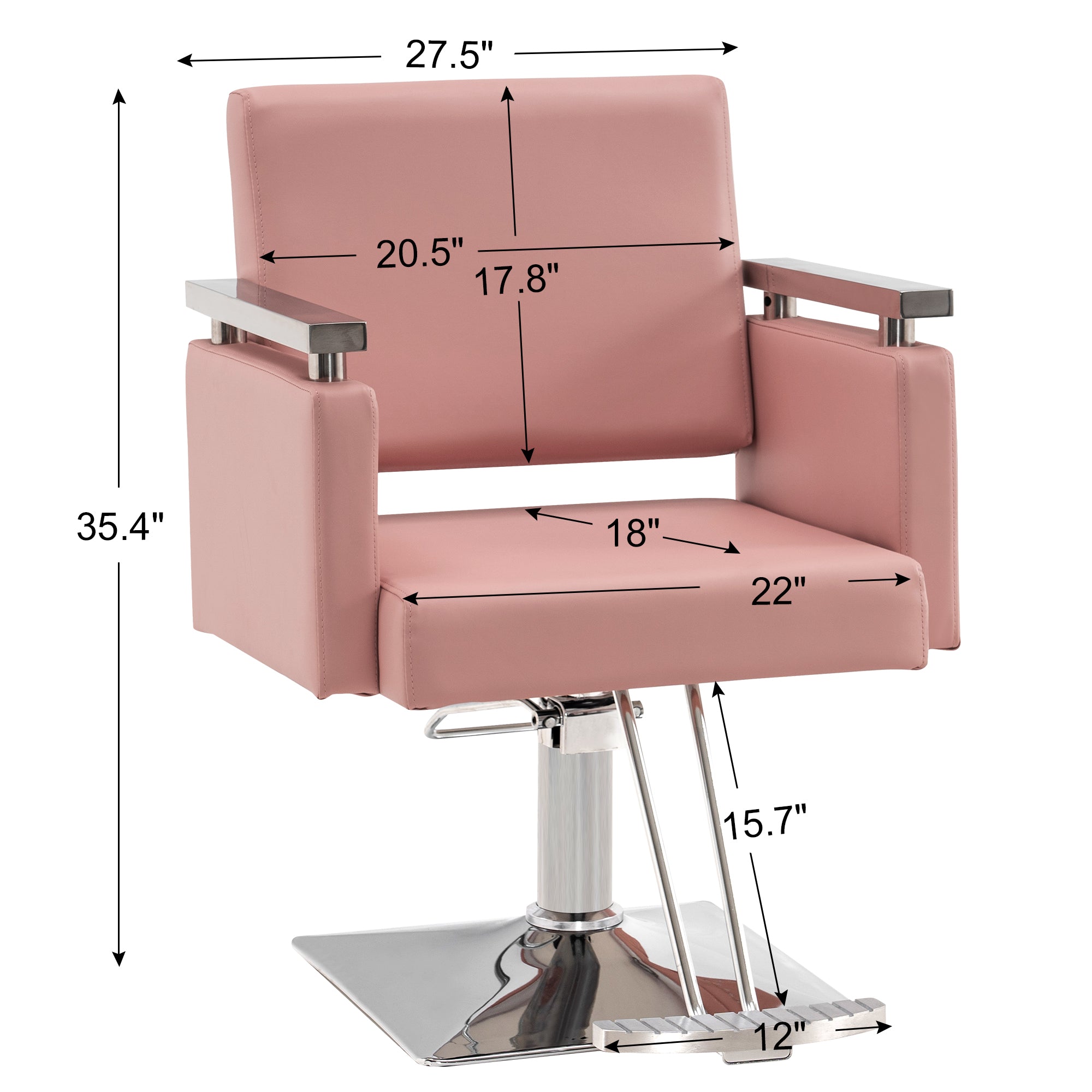 BarberPub Salon Chair, Styling Chair for Hair Stylist, Home Salon SPA Equipment 8808