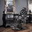 BarberPub Vintage Barber Chair Heavy Duty Metal Frame All Purpose Hydraulic Recline Salon Beauty Spa Chair Styling Equipment 9207