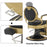 BarberPub Vintage Barber Chair All Purpose Hydraulic Recline, Heavy Duty Metal Frame Retro Salon Beauty Spa Equipment 8857