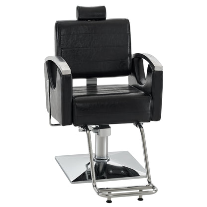 BarberPub Barber Chair for Barbershop,Reclining Salon Chair for Hair Stylist 9180