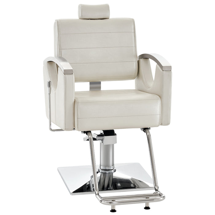 BarberPub Classic Barber Chair Reclining Salon Chair for Hair Stylist, Heavy Duty Hair Spa Salon Styling Beauty Equipment 9180