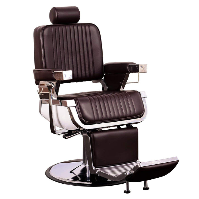 BarberPub Vintage Hydraulic Barber Chair Aluminum Alloy All Purpose Salon Beauty Spa Chair Styling Equipment 2009