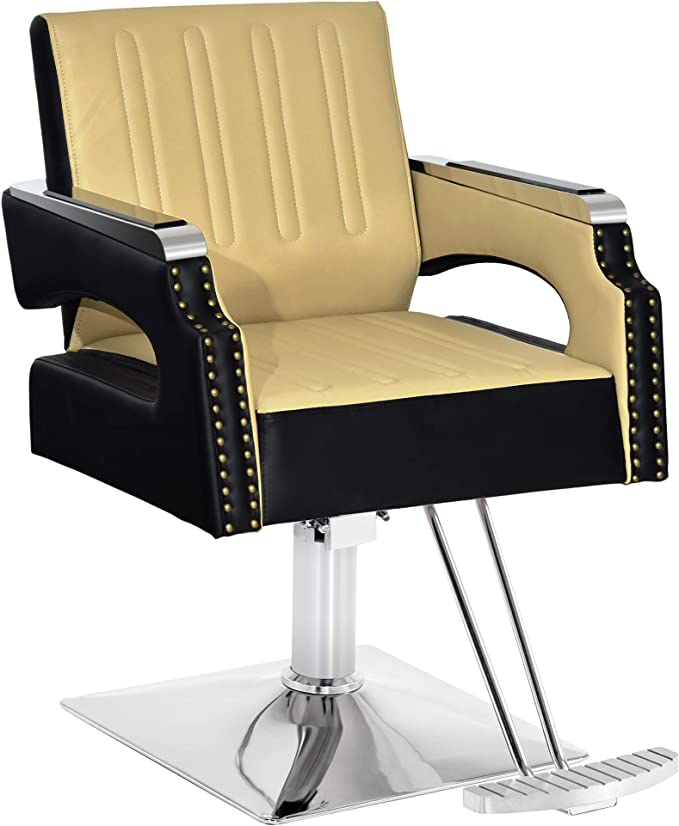 BarberPub Salon Chair for Hair Stylist, Hydraulic Salon Styling Equipment 8817