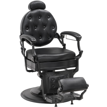 BarberPub Heavy Duty Barber Chair,Vintage Reclining Salon Chair for Barbershop 2933