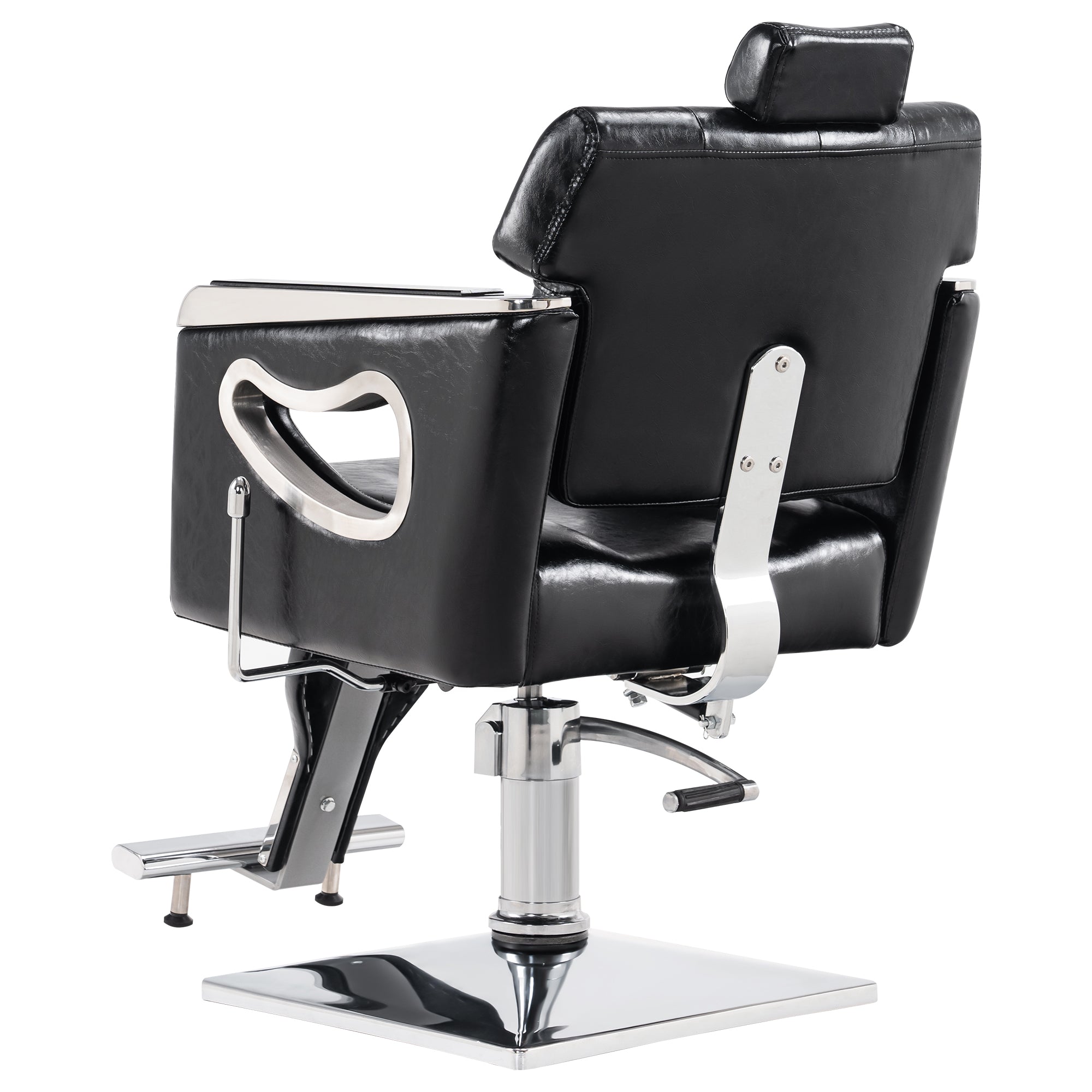 BarberPub Reclining Barber Chair for Hair Stylist, Hair Beauty Spa Salon Chair 8132