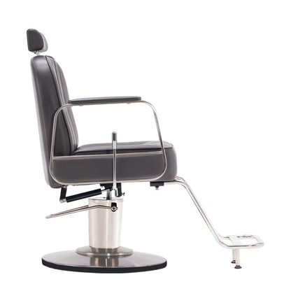 BarberPub Barber Chair for Hair Stylist, All Purpose Reclining Salon Styling Chair 8548