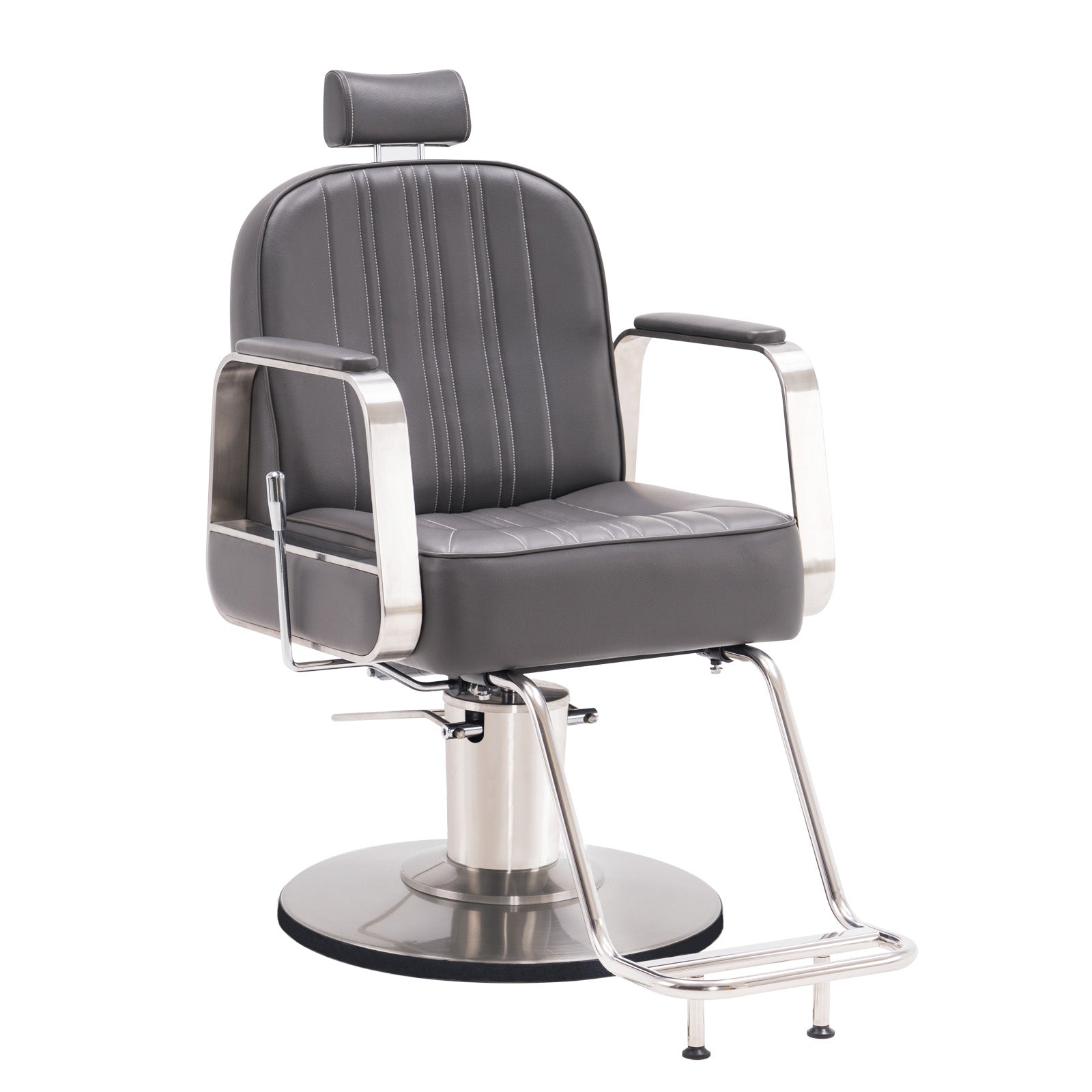 BarberPub Barber Chair for Hair Stylist, All Purpose Reclining Salon Styling Chair 8548