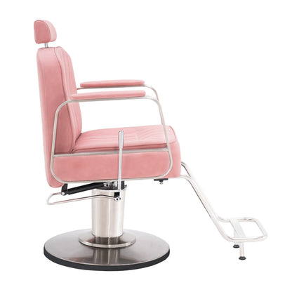 BarberPub Barber Chair for Hair Stylist, All Purpose Reclining Salon Styling Chair 8548