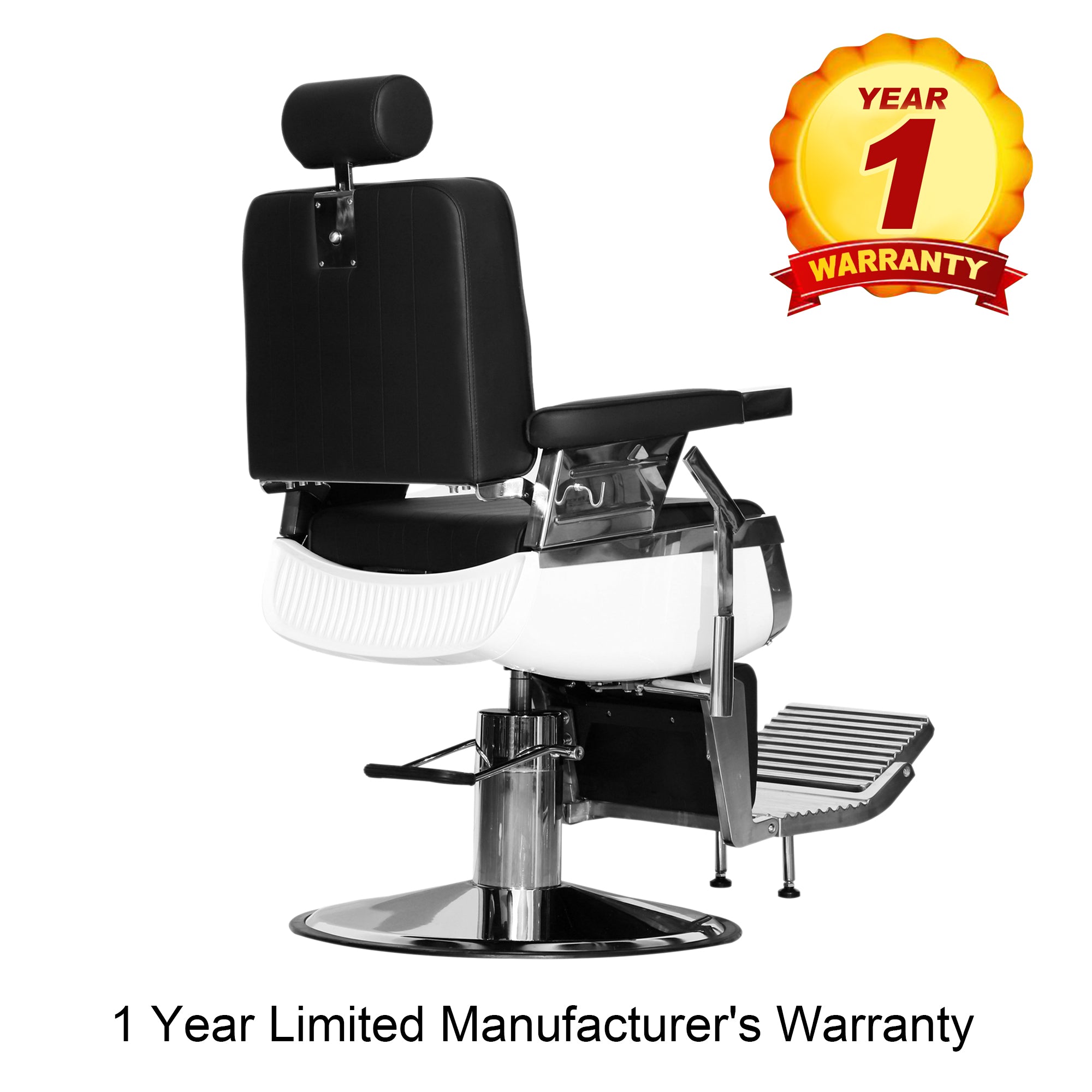 BarberPub Modern Reclining Barber Chair,Heavy-Duty All Purpose Barbershop Equipment 3823