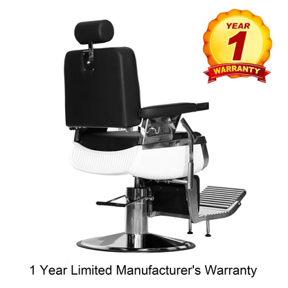 BarberPub Modern Reclining Barber Chair,Heavy-Duty All Purpose Barbershop Equipment 3823