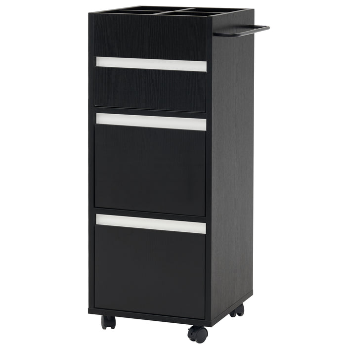 BarberPub Salon Trolley with Drawers Barber Cart Storage Cabinet Beauty Organizer Spa Equipment 2039