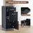 BarberPub Salon Storage Cabinet Barber Organizer with Tool Drawers for Hair Styling Multi-purpose Beauty Equipment 2002