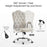 BarberPub Manicure Adjustable Lumbar Support Work Chair, Cute Swivel Rolling Nail Chair, Ergonomic Chair with Armrest 3535