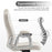BarberPub Manicure Adjustable Lumbar Support Work Chair, Cute Swivel Rolling Nail Chair, Ergonomic Chair with Armrest 3535