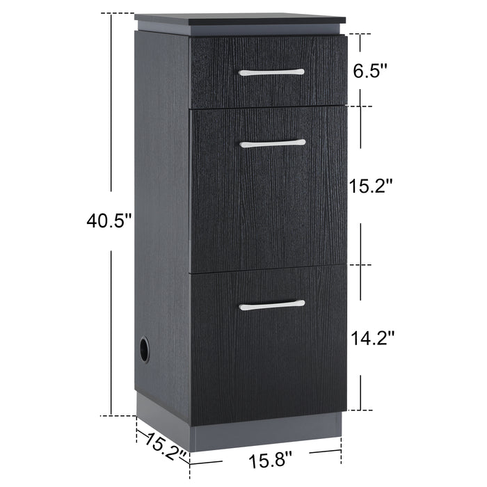 BarberPub Salon Storage Cabinet Barber Organizer with Tool Drawers for Hair Styling Multi-purpose Beauty Equipment 2002