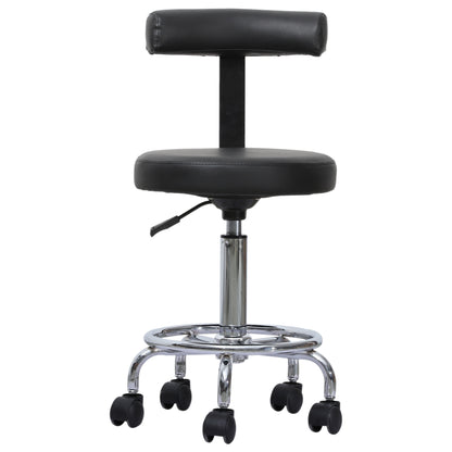 BarberPub Adjustable Hydraulic Rolling Swivel Salon Stool Chair Tattoo Massage Facial Spa Stool Chair With Backrest and Wheels 6005