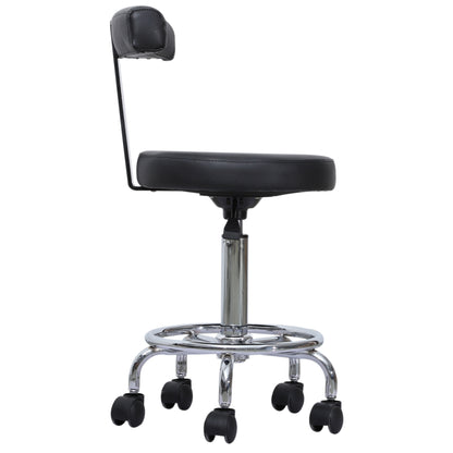 BarberPub Adjustable Hydraulic Rolling Swivel Salon Stool Chair Tattoo Massage Facial Spa Stool Chair With Backrest and Wheels 6005