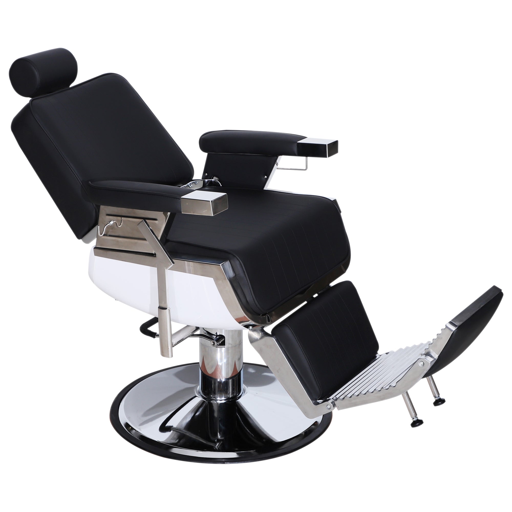 BarberPub Modern Reclining Barber Chair,Heavy-Duty All Purpose Barbershop Equipment 3823