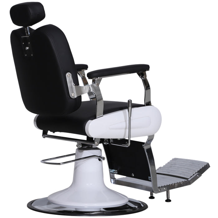 BarberPub Heavy Duty Metal Vintage Barber Chair All Purpose Hydraulic Recline Salon Beauty Spa Chair Styling Equipment 3835