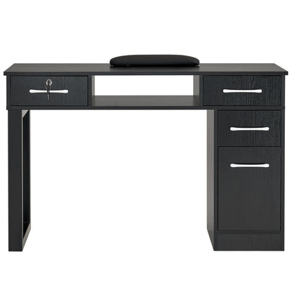 BarberPub Nail Makeup Desk with Drawers Manicure Home Office Workstation 2844