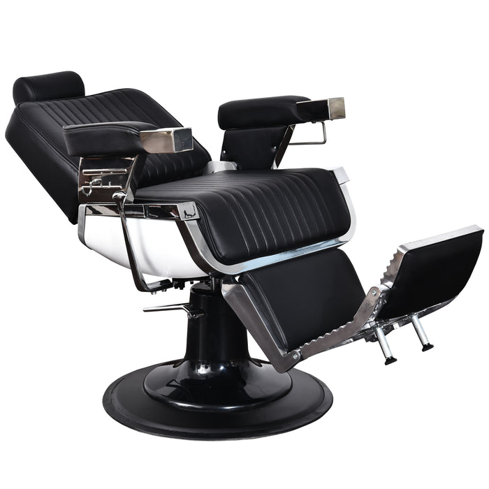 BarberPub All Purpose Heavy Duty Vintage Hydraulic Recline Barber Chair Salon Beauty Spa Styling Equipment 2008