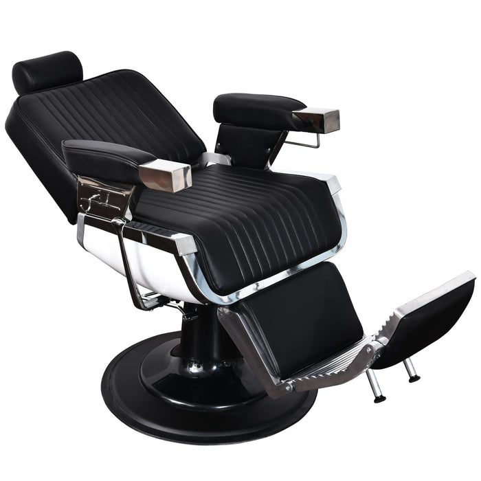 BarberPub All Purpose Heavy Duty Vintage Hydraulic Recline Barber Chair Salon Beauty Spa Styling Equipment 2008