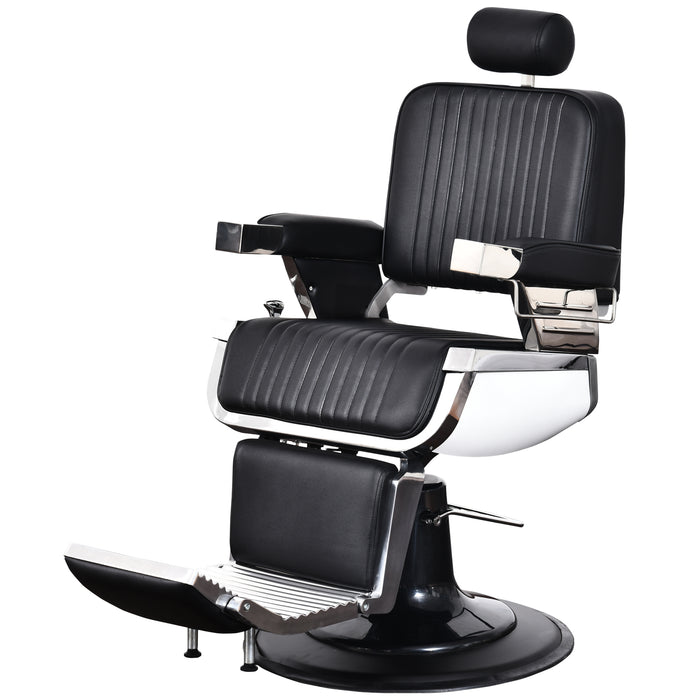 BarberPub All Purpose Heavy Duty Vintage Hydraulic Recline Barber Chair Salon Beauty Spa Styling Equipment 2008