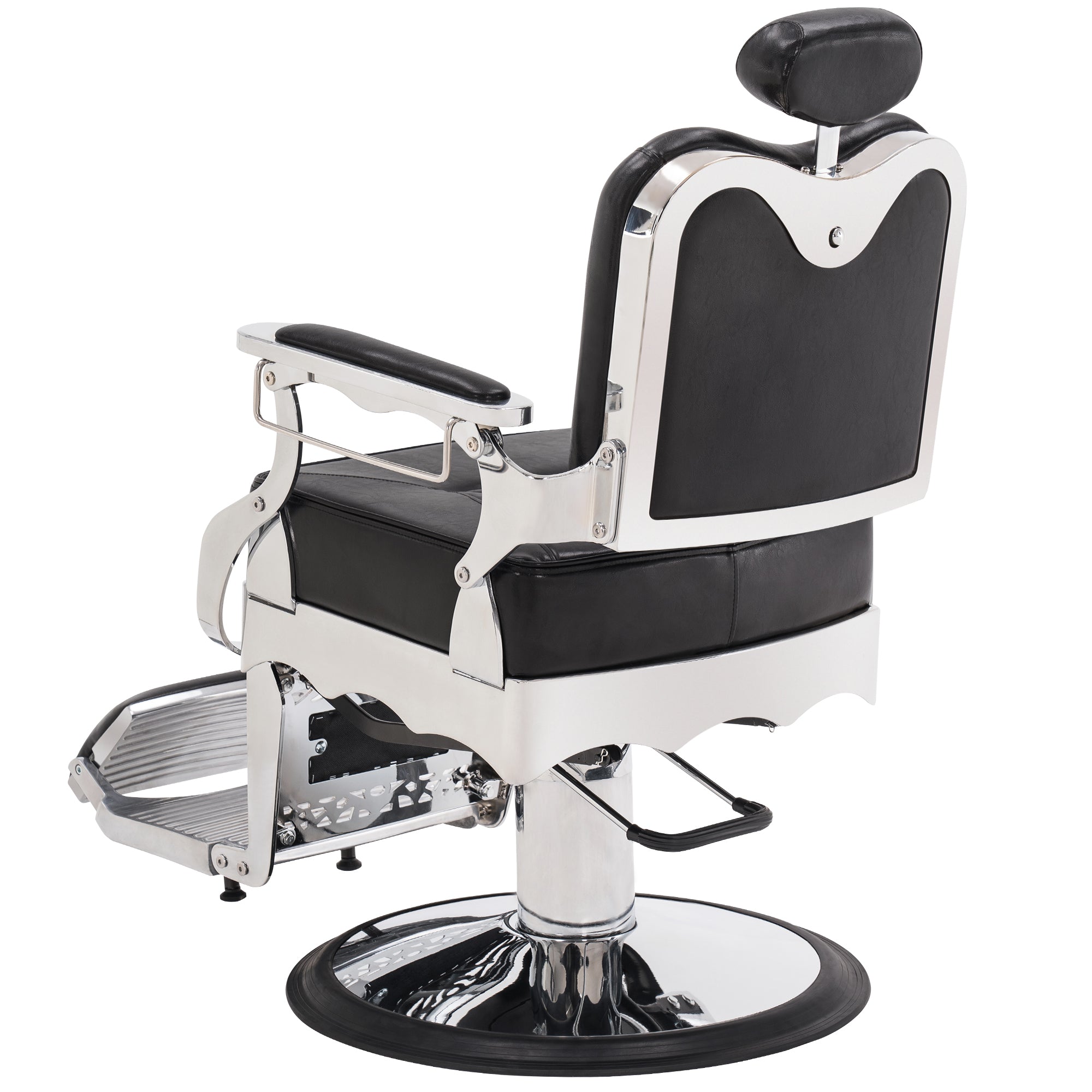 BarberPub Heavy Duty Metal Vintage Barber Chair All Purpose Hydraulic Recline Salon Beauty Spa Chair Styling Equipment 2926