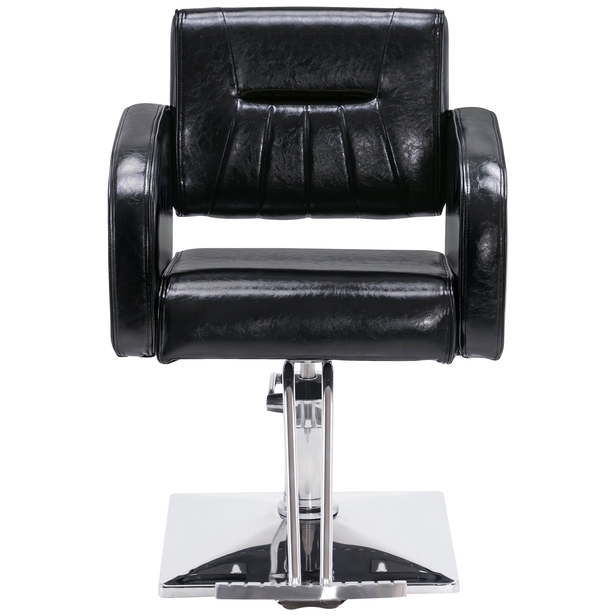 BarberPub Salon Chair for Hair Stylist, Black Hydraulic Barber SPA Beauty Chair 8538