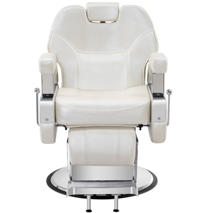 BarberPub Reclining Barber Chair, All Purpose Hydraulic Salon Chair for Barbershop 9206