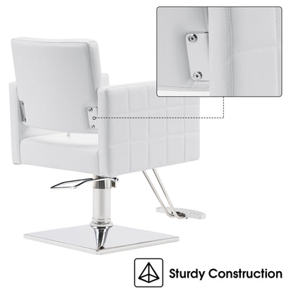 BarberPub Styling Salon Chair for Hair Stylist, Hydraulic Home Salon Chair 8821