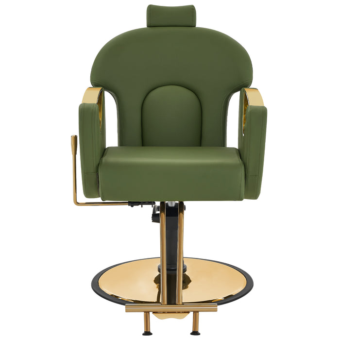 BarberPub Luxurious Classic Barber Chair Hydraulic Pump Recline Beauty Spa Styling Salon for Hair Stylist Equipment 9578