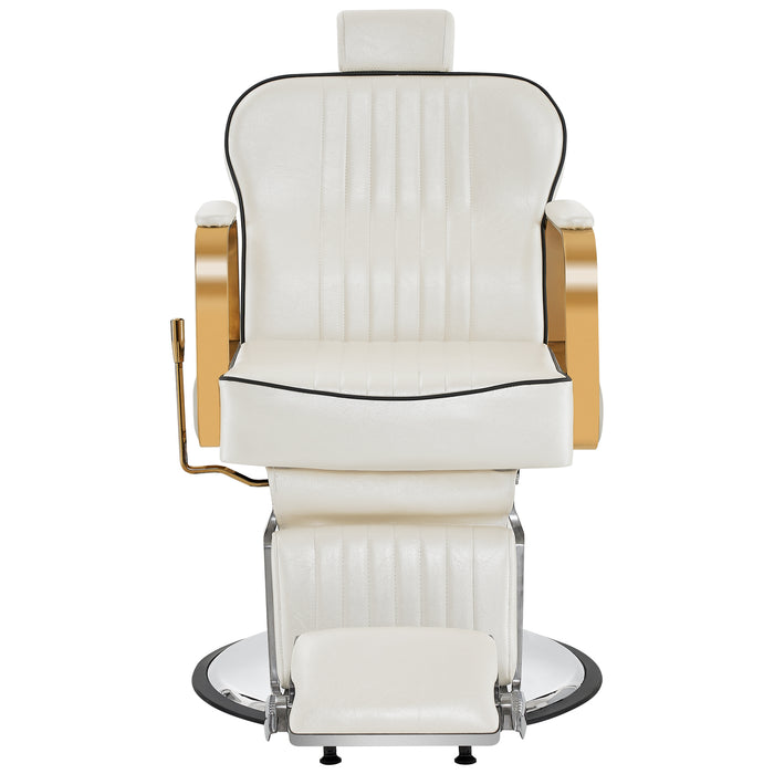 BarberPub Classic Barber Chair Heavy Duty Metal Frame All Purpose Hydraulic Recline Beauty Salon Spa Equipment 9238