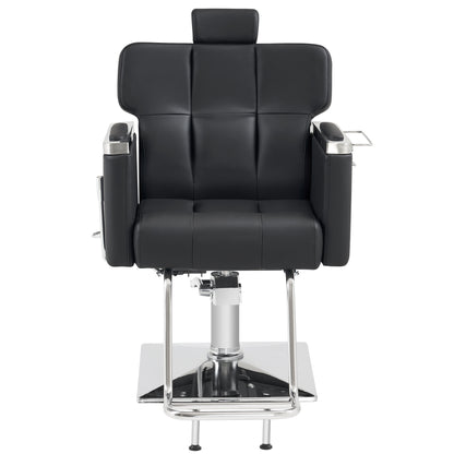 BarberPub Recliner Hydraulic Pump Barber Chair for Hair Stylist Barbershop 9172