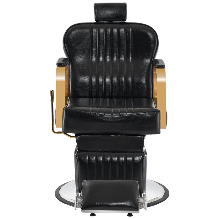 BarberPub Classic Barber Chair Heavy Duty Metal Frame All Purpose Hydraulic Recline Beauty Salon Spa Equipment 9238