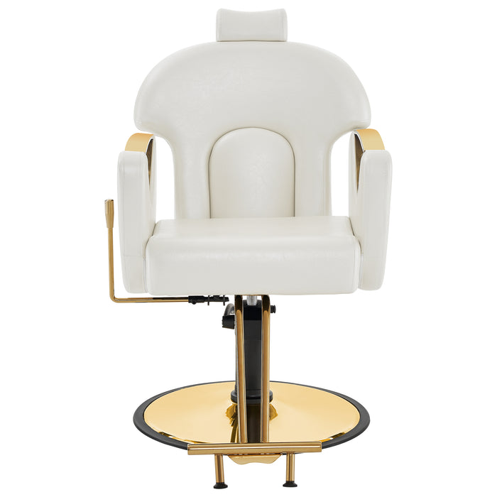 BarberPub Luxurious Classic Barber Chair Hydraulic Pump Recline Beauty Spa Styling Salon for Hair Stylist Equipment 9578